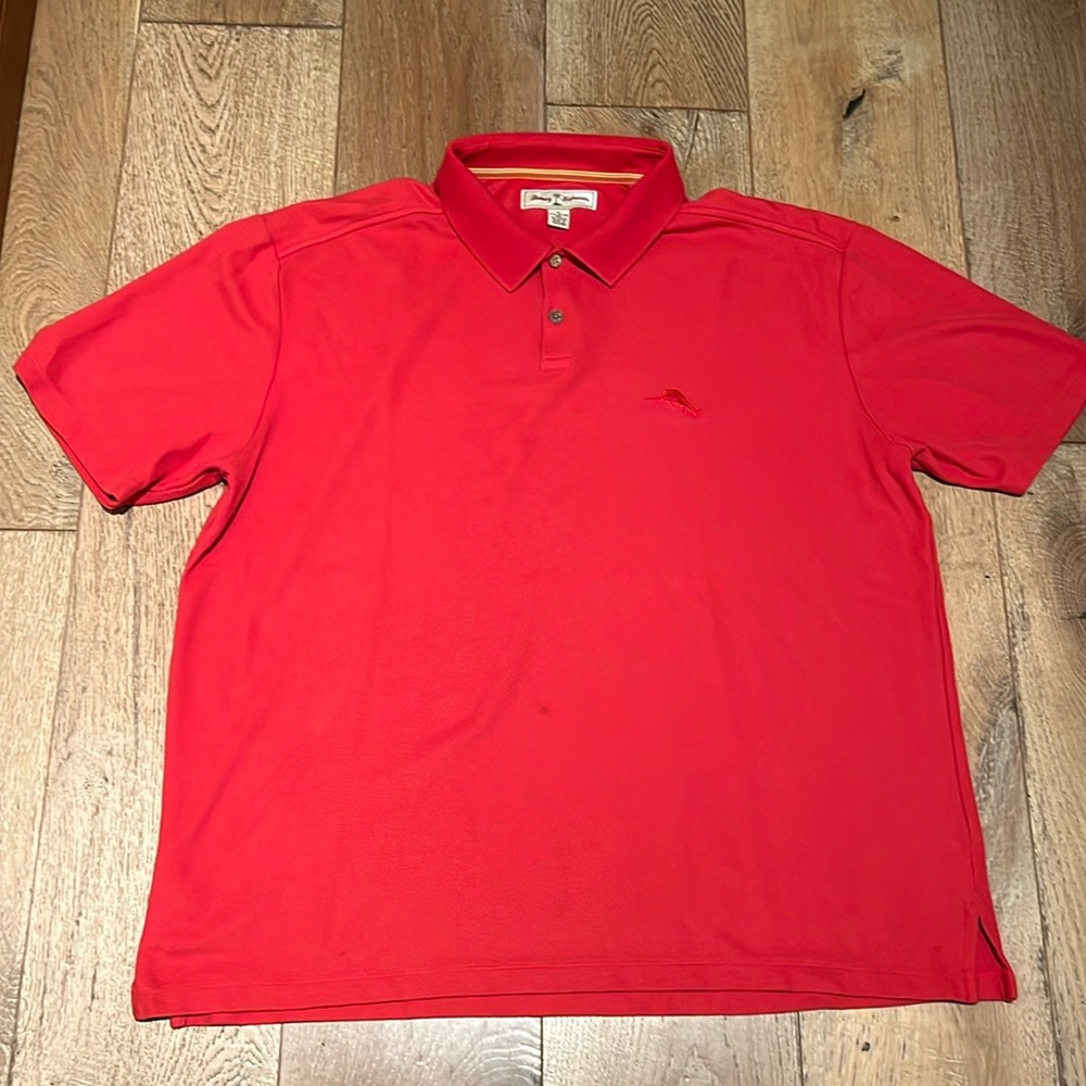 TOMMY BAHAMA PARADISO COVE POLO IN RED BY TOMMY BAHAMA